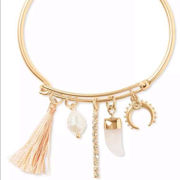 ‼️last call‼️Lucky Brand Gold-Tone Mixed Charm Bangle Bracelet🧿GTG🧿 - Picture 4 of 5